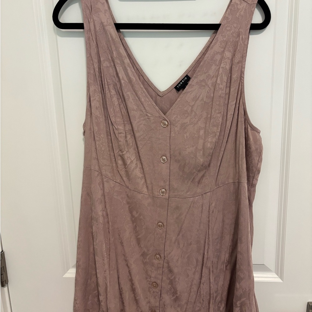 Torrid Pink Buttoned Tank Top